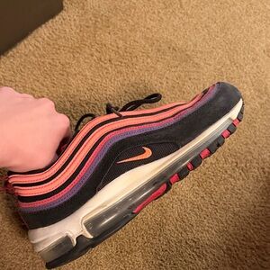 Nike Women's Air Max 97 in Black, Pink, and Purple